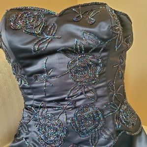 Michele Nicole Navy Blue Gown